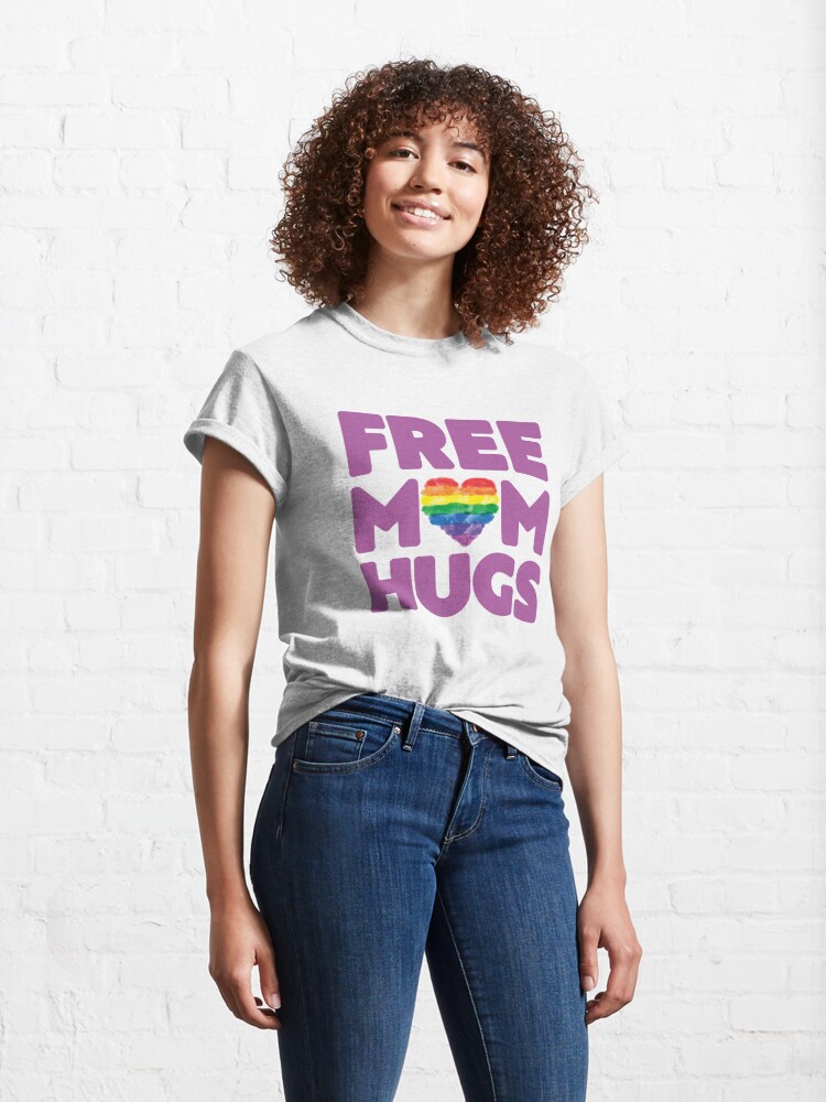 Disover Free Mom Hugs, Free Mom Hugs Rainbow Gay Pride Classic T-Shirt
