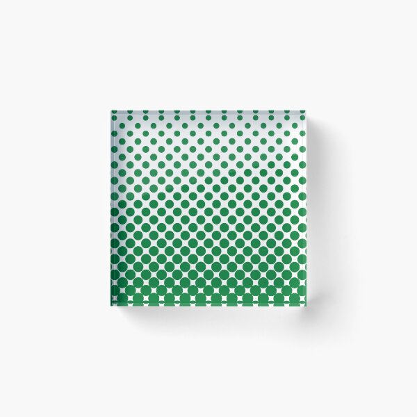 Item preview, Green Gradient Ombre Polka Dots designed and sold by ImageNugget.