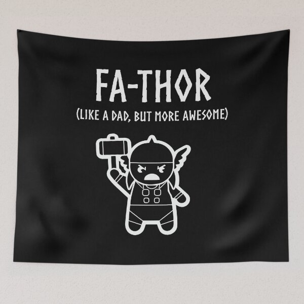 Item preview, Fa-Thor Funny Cute Father's Day Design designed and sold by Cat Lady Designs.
