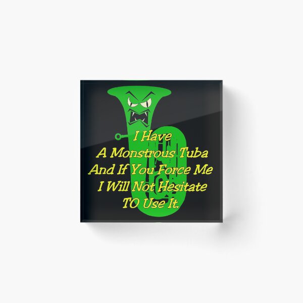 Item preview, Funny Green Monstrous Tuba designed and sold by mamza.