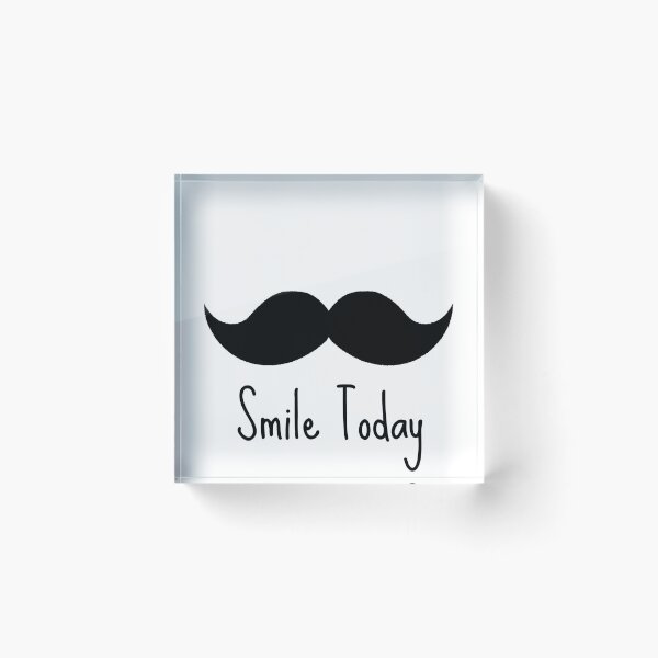 Aperçu de l'œuvre Smile Today - mustache créée et vendue par smilinginsonoma.