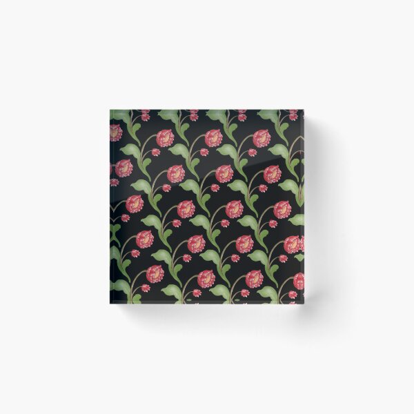 Item preview, flower and leaf pattern 2 black designed and sold by sriknick.