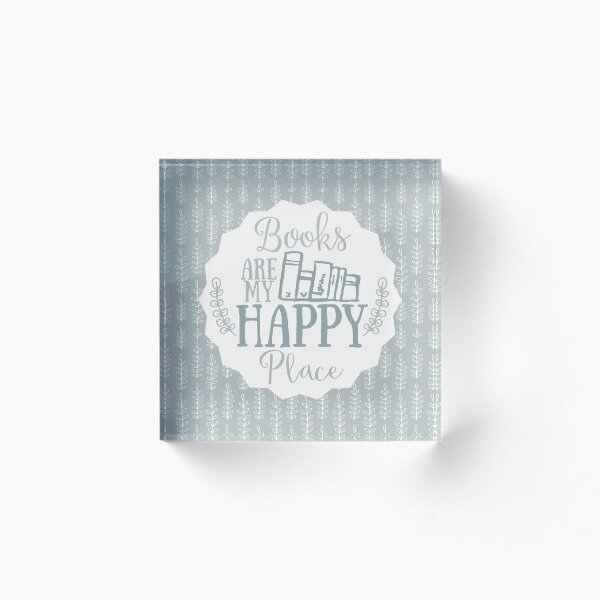 Item preview, Books Are My Happy Place - Blue designed and sold by eviebookish.