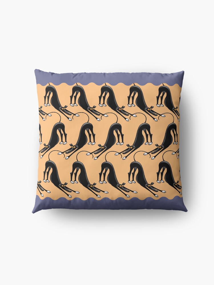 Alternate view of Bowdown pattern Floor Pillow