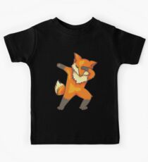 Dabbing Fox Art | Cool Great Fan of Foxes Art Party Gift Kinder T-Shirt