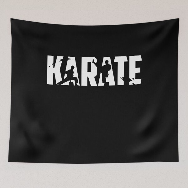 Item preview, Karate lettering with silhouette designed and sold by Mohja-Design.