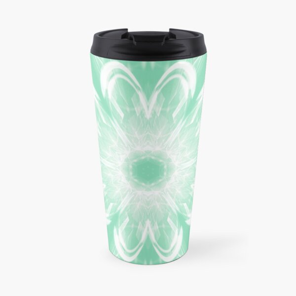 Floating Mint Flower Travel Mug