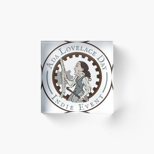 Ada Lovelace Day Indie Event Stickers! Acrylic Block