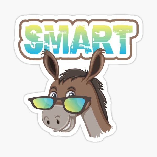 Vista previa del artículo con la obra «Burro lindo inteligente, burro burro sarcástico divertido, humor del sarcasmo para los adultos», diseñado y vendido por Merchking1.