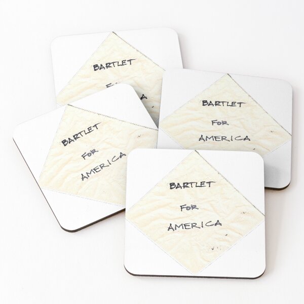 Bartlet for America napkin Coasters (Set of 4)