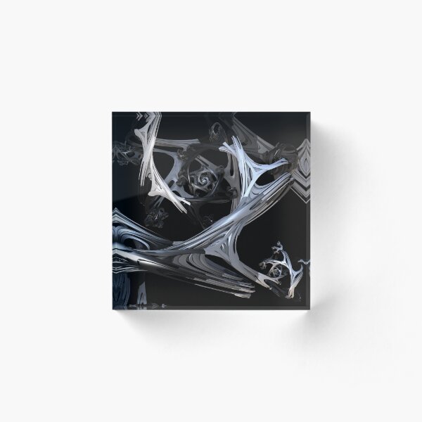 Black and White Love Portal Acrylic Block