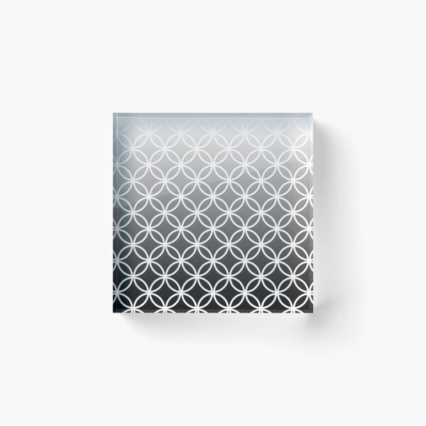 Item preview, Black Ombre Lattice Circles designed and sold by ImageNugget.