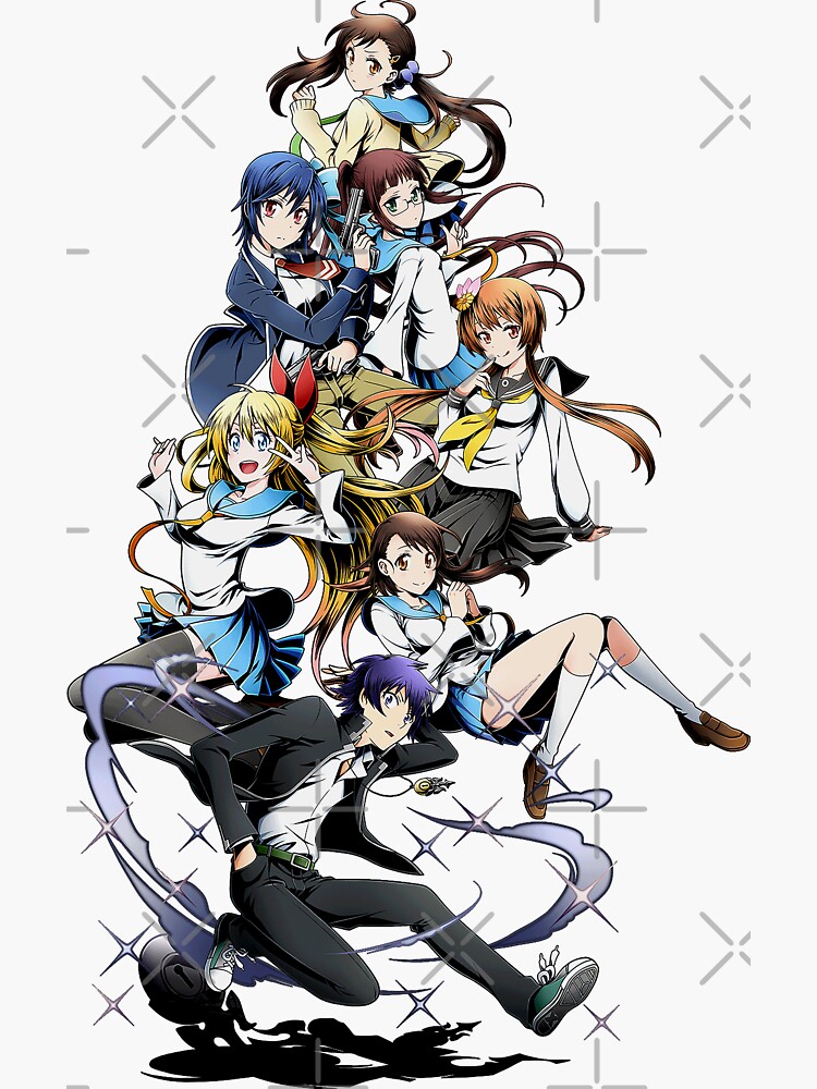 Nisekoi False Love Character Mashup Anime  Art Board Print for Sale by  shizazzi