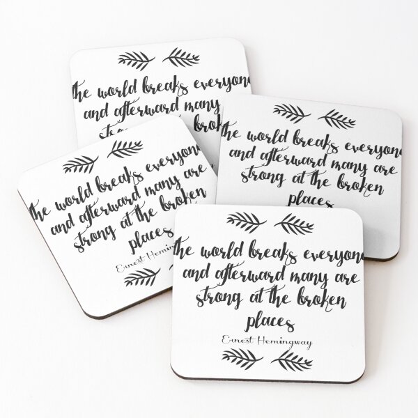 Item preview, Ernest Hemingway Quote designed and sold by nerdytalks.
