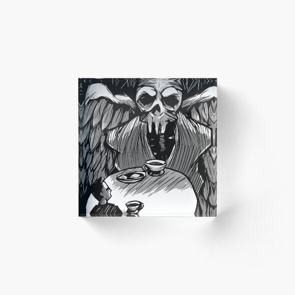 Dark Contemplation Acrylic Block
