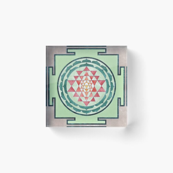 Sri Yantra 05 Acrylic Block