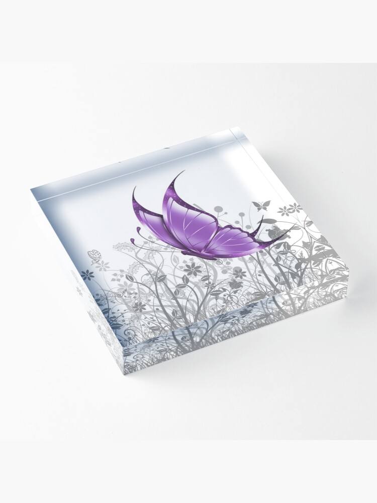 Alternate view of Fantasy Butterfly #7 Acrylic Block