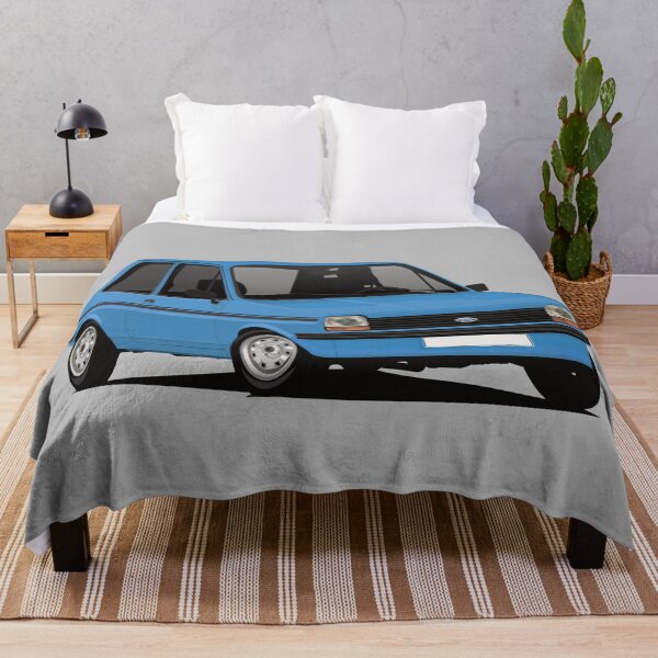 Item preview, Cornering Fiesta Mk1 - blue - black stripes designed and sold by knappidesign.