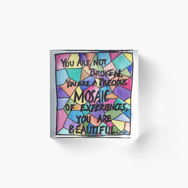 Precious Mosaic Acrylic Block