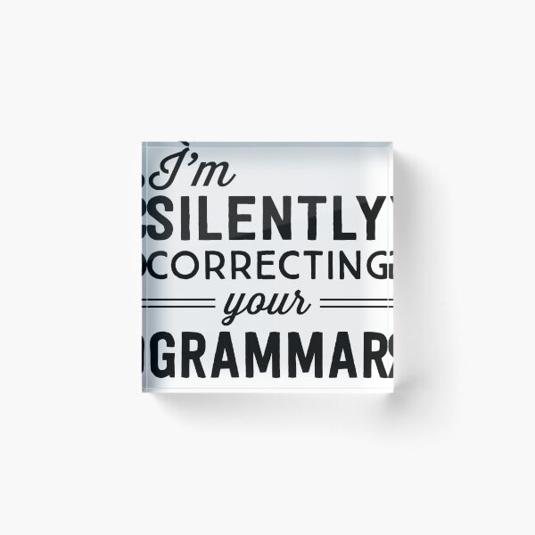 Item preview, I'm silently judging your grammar designed and sold by trends.