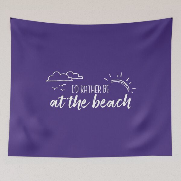 Item preview, I'd Rather Be At The Beach designed and sold by WordvineMedia.