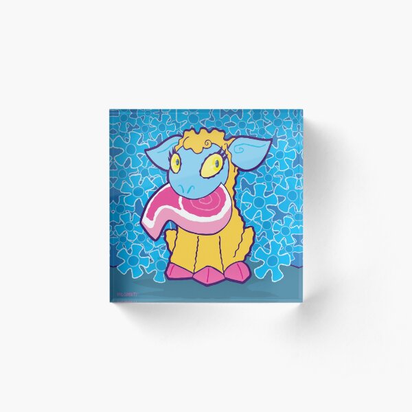 Lamb Chop Acrylic Block