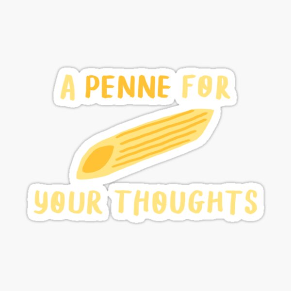 Aperçu de l'œuvre Un penne pour vos pensées créée et vendue par WordvineMedia.