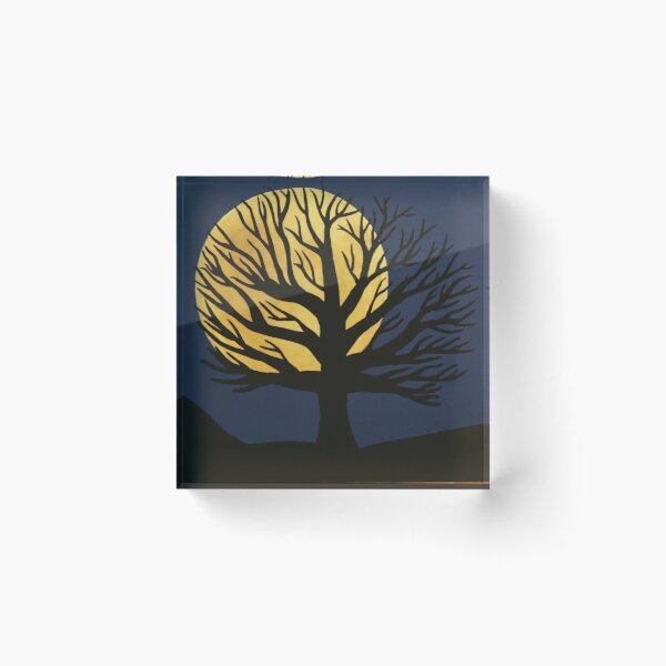 Item preview, Spooky Tree (Yellow) designed and sold by sarahjeanart.