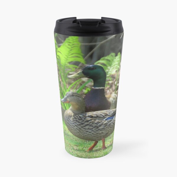 Wild Mallard Ducks Travel Coffee Mug