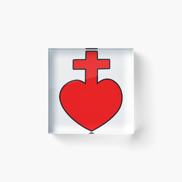 Item preview, holy heart cross sacré coeur vendée designed and sold by huggymauve.