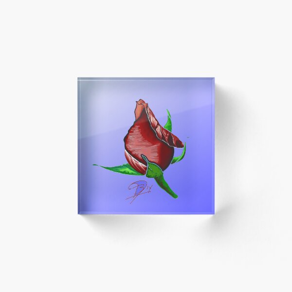 Item preview, A abstract rose bud drawing designed and sold by BruceFuller.