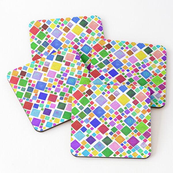Item preview, #DeepDream Color Squares Visual Areas 5x5K v1448787318 Transparent background designed and sold by blackhalt.