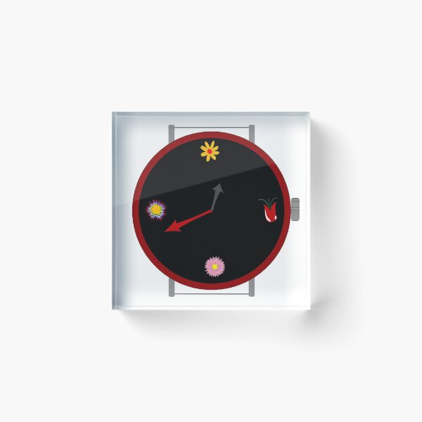 Artikelvorschau, Clock with flowers entworfen und verkauft von Robert Laschon.