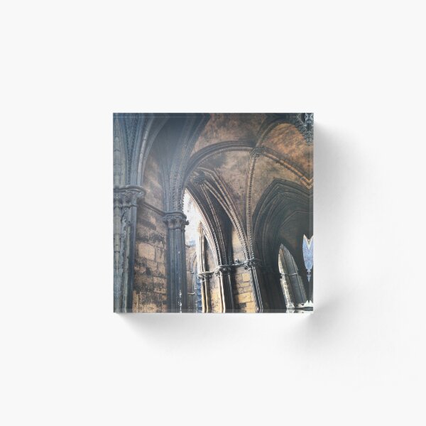 Arches, Lincoln Cathedral Acrylic Block