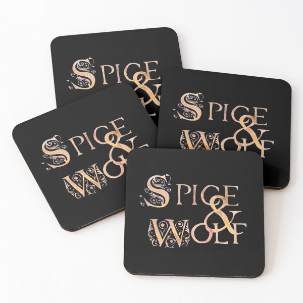 Spice and Wolf Coasters (Set of 4)