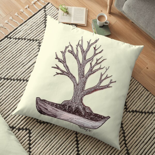 Bonsai Boat Floor Pillow