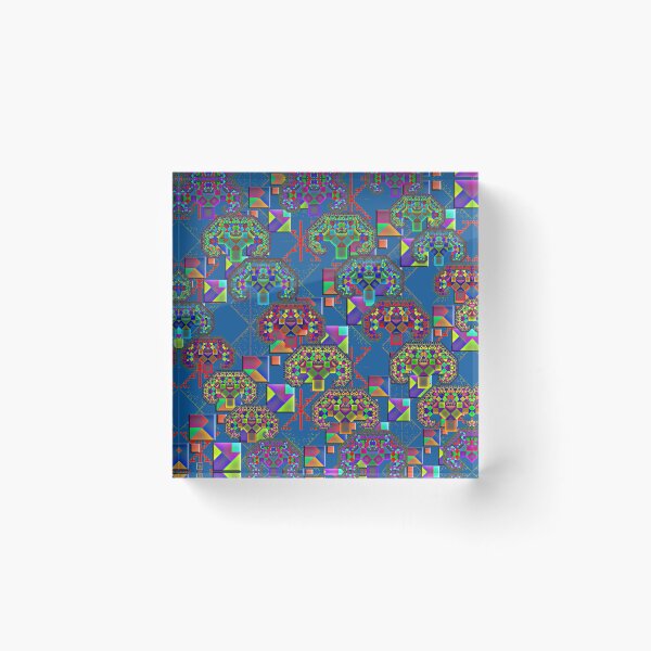 Item preview, "Pythagorean Triples Squares Trees"© designed and sold by Lisa Clark - Thinker Collection STEM Art and MORE.