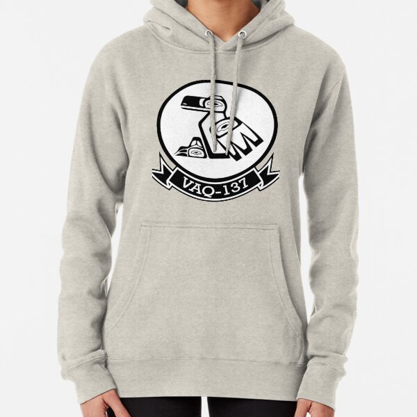 VAQ-137 Rooks White Patch Pullover Hoodie