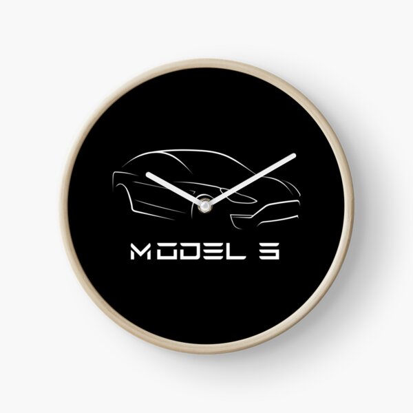 Tesla Model 3 Car Enthusiast Design Clock