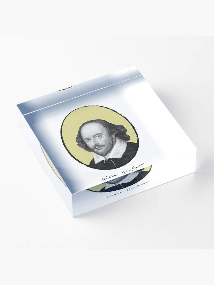 Alternate view of William Shakespeare Acrylic Block