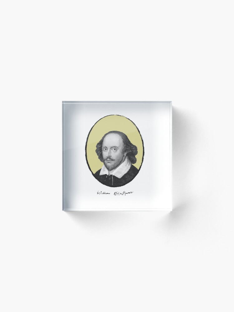 Alternate view of William Shakespeare Acrylic Block