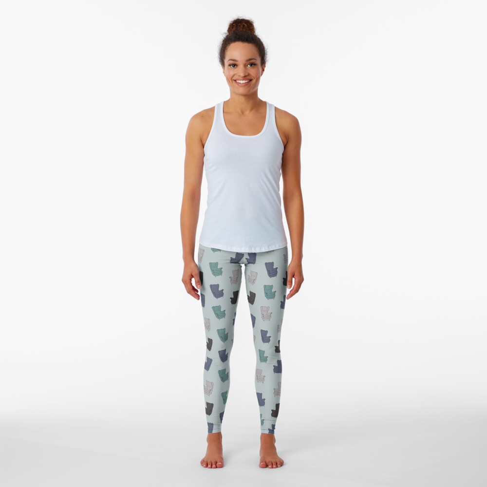 Seventies Armchair Pattern - Version 2 Leggings