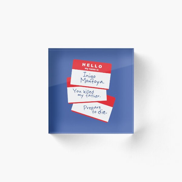 Hello Acrylic Block