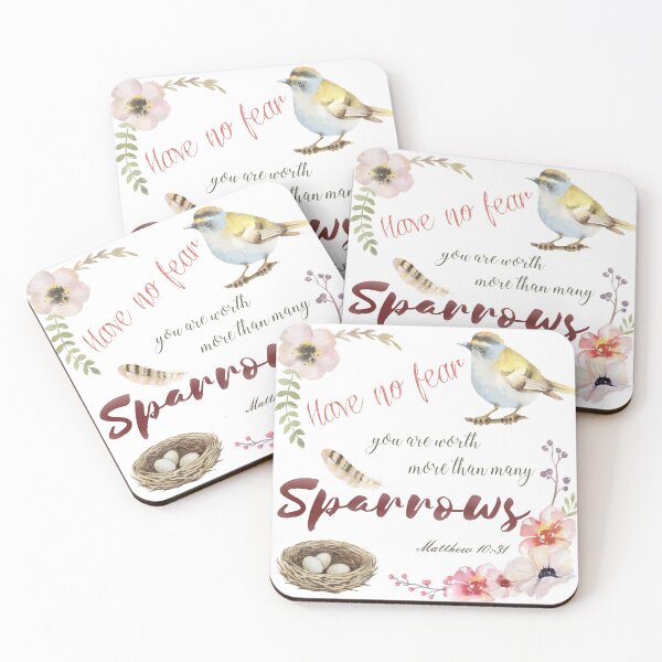 Item preview, Have no fear, you are worth more than many sparrows scripture designed and sold by JW  Cards, stickers and more.