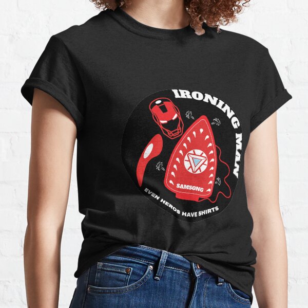 Ironing Man Shirt - Funny Ironing Man t-shirt - Husband Ironing - Boyfriend Housework - Lazy Man - Lazy Guy - Birthday - House Chores Classic T-Shirt