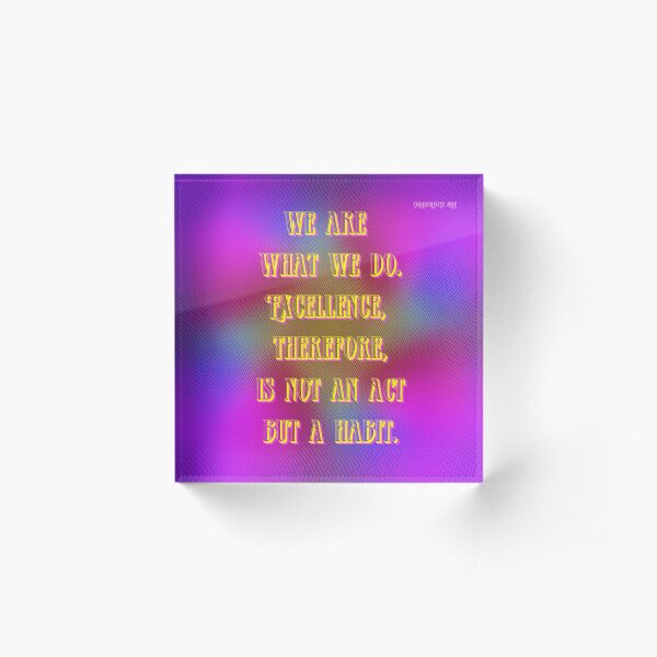Item preview, Excellence is a Habit designed and sold by surrealpete.
