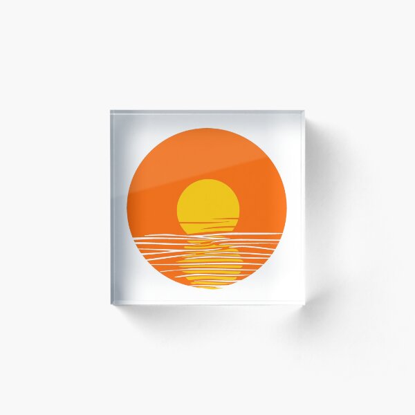 Sunset Acrylic Block