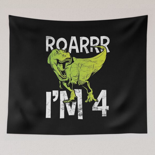 Item preview, FOUR-asaurus Dino Dinosaur 4rth Birthday Gift Idea designed and sold by haselshirt.