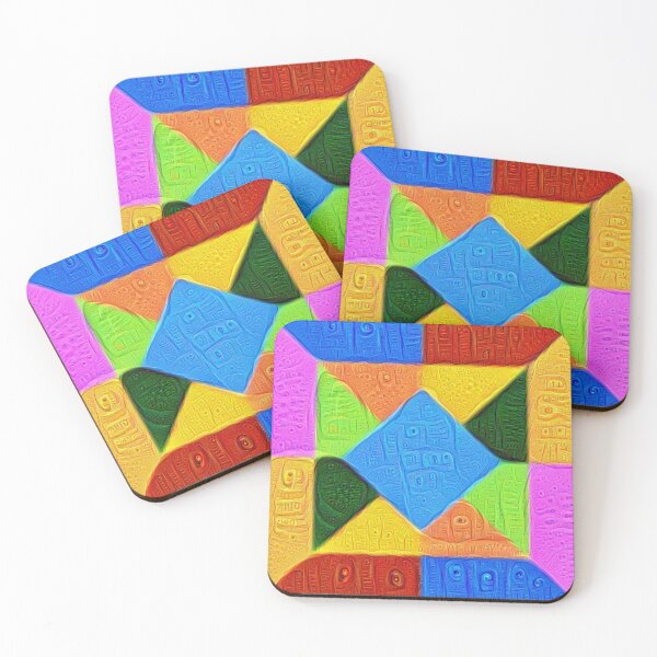 Item preview, DeepDream Color Squares Visual Areas 5x5K v1447926834 designed and sold by blackhalt.