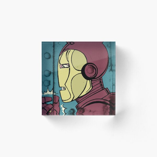 Armored Man Acrylic Block